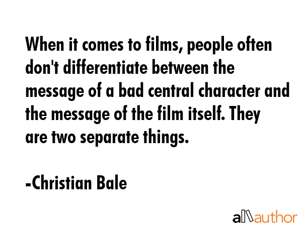 When it comes to films, people often don\