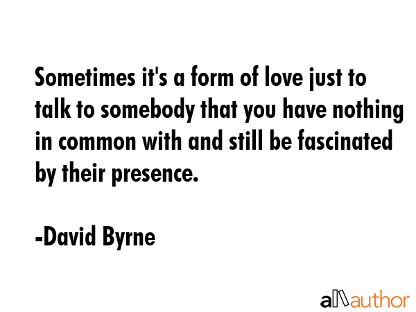 Sometimes it\
