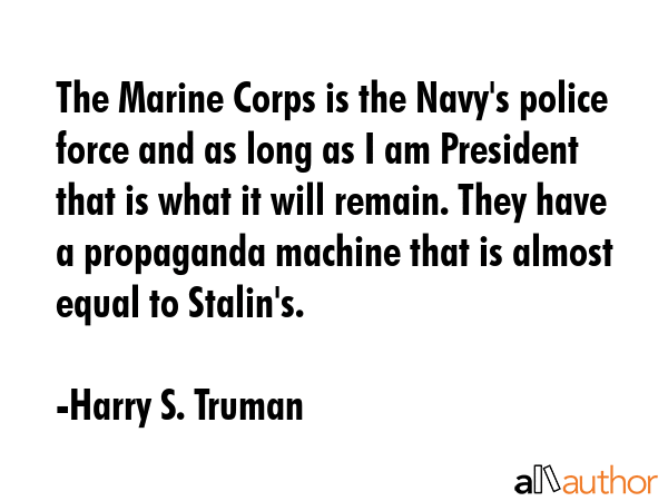 The Marine Corps is the Navy\