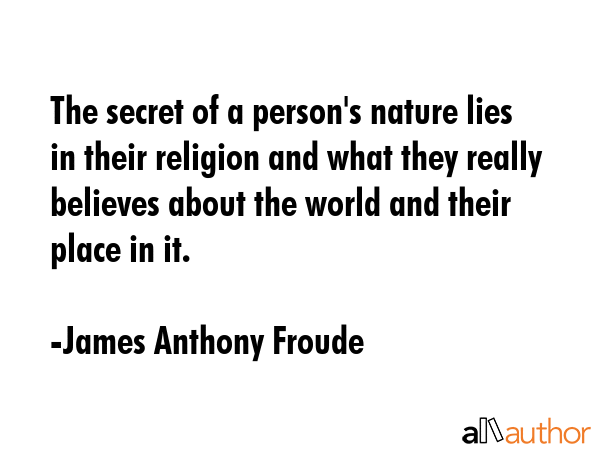 The secret of a person\