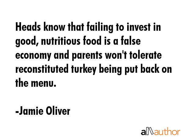 Heads know that failing to invest in good, nutritious food is a false economy and parents won\