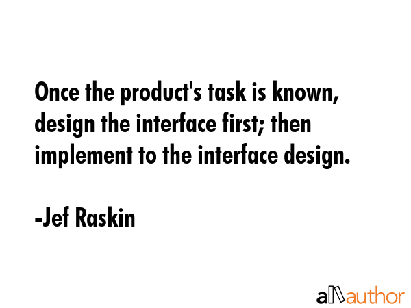 Once the product\
