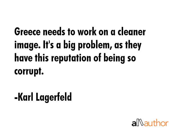 Greece needs to work on a cleaner image. It\