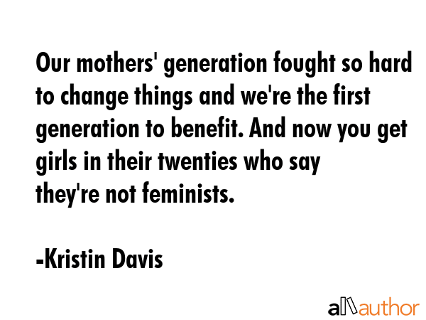 Our mothers\