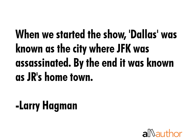 When we started the show, \
