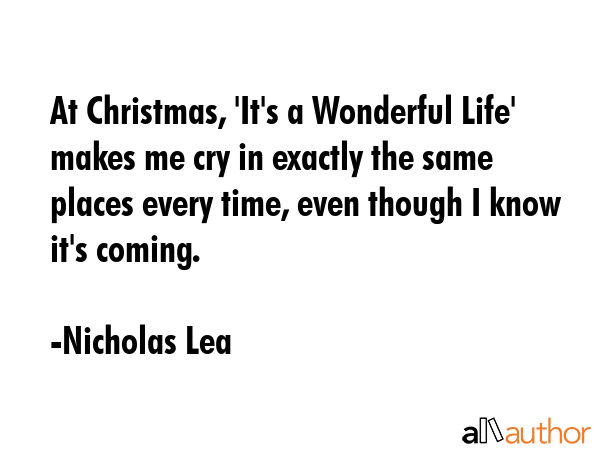 At Christmas, \