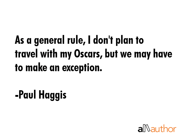 As a general rule, I don\