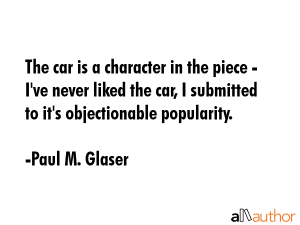The car is a character in the piece - I\