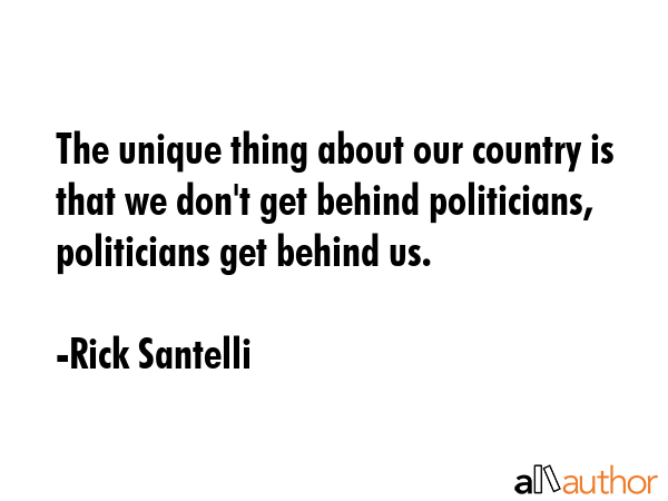 The unique thing about our country is that we don\