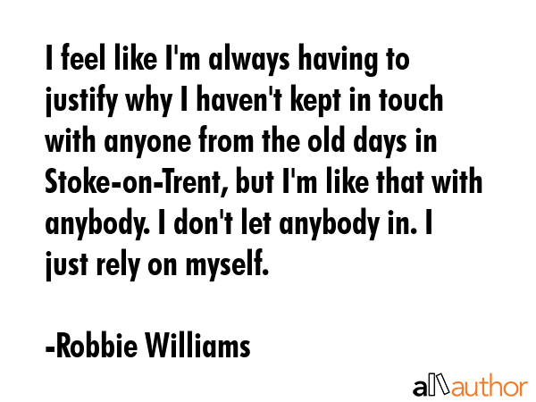 I feel like I\