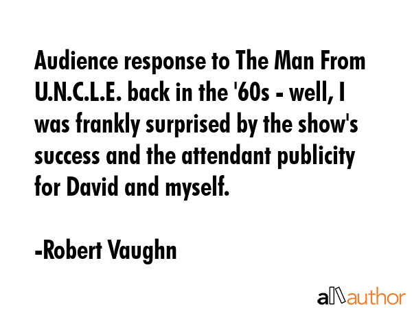 Audience response to The Man From U.N.C.L.E. back in the \