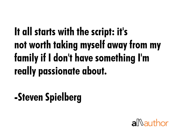 It all starts with the script: it\