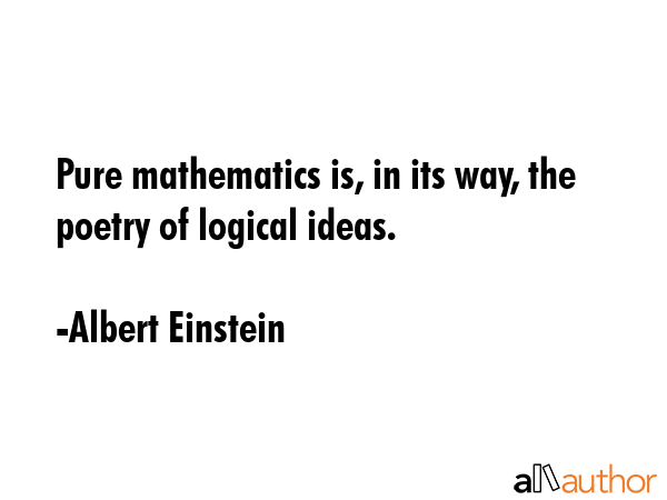 mathematics quotes einstein