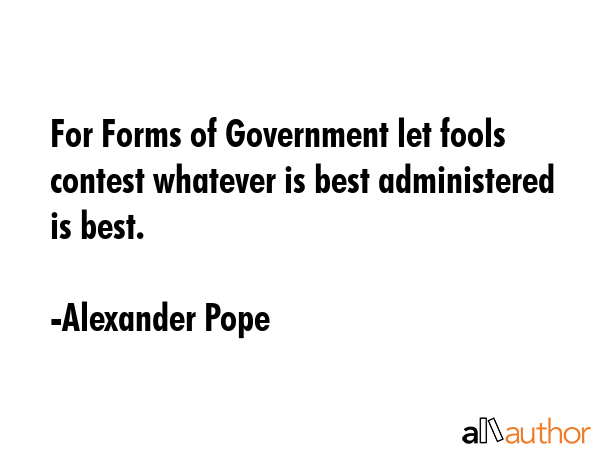 forms of government