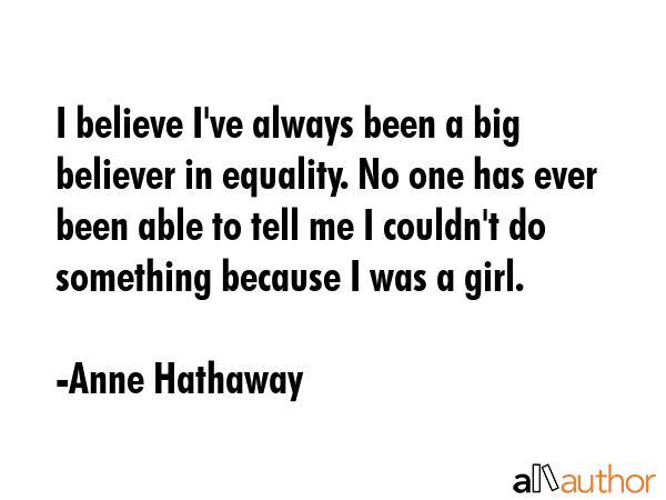 I believe I\