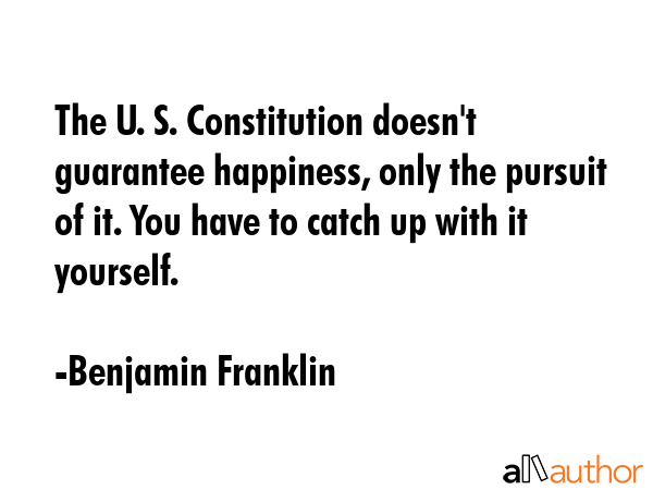 The U. S. Constitution doesn\