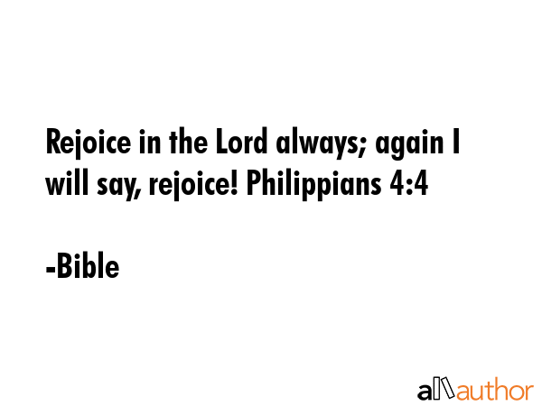 rejoice in the lord quotes