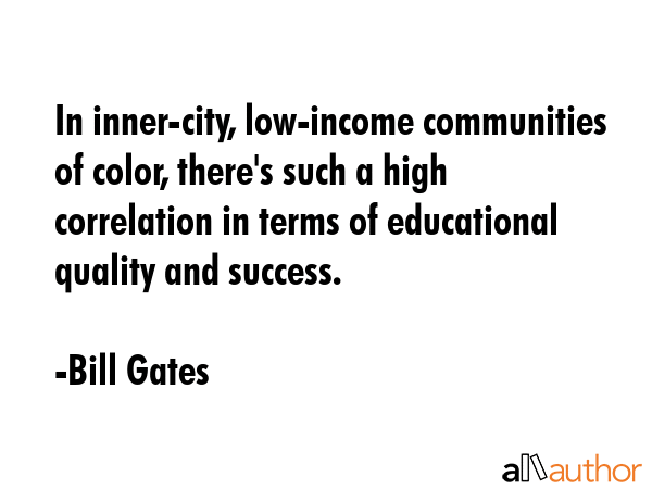 In inner-city, low-income communities of color, there\