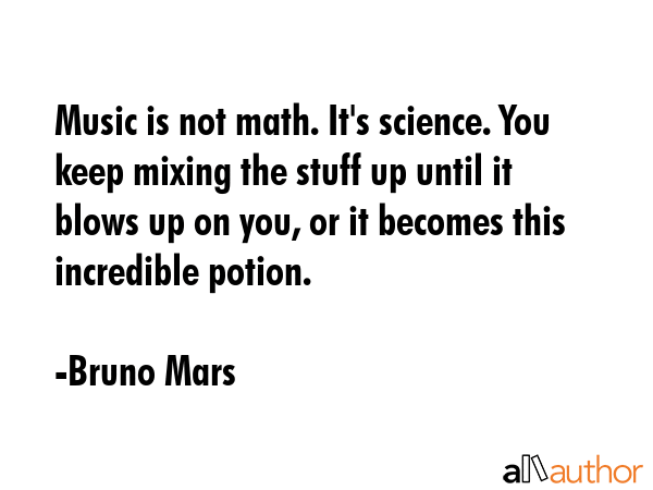 Music is not math. It\