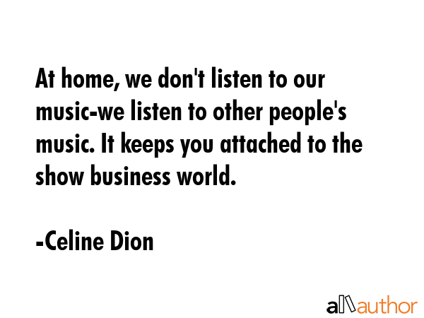 At home, we don\