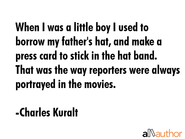 When I was a little boy I used to borrow my father\