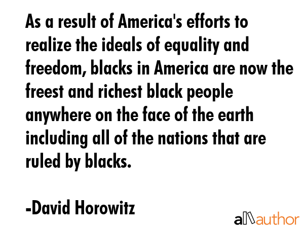 As a result of America\