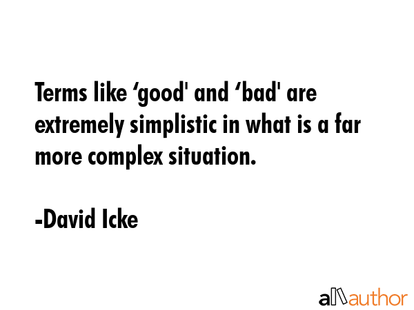 Terms like ‘good\