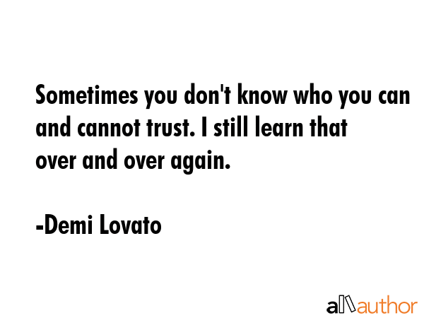 Sometimes you don\