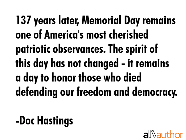137 years later, Memorial Day remains one of America\