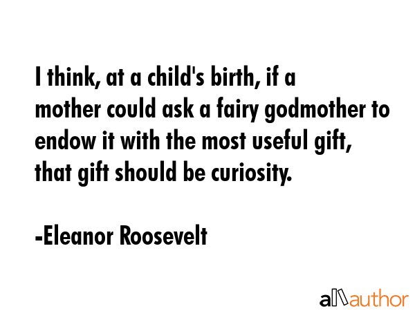 I think, at a child\
