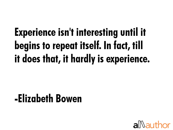 Experience isn\