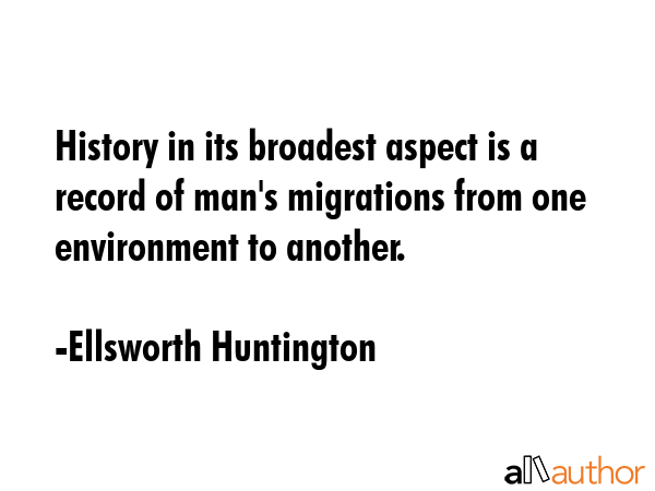 History in its broadest aspect is a record of man\