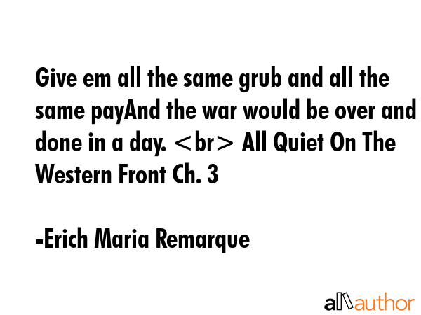 all quiet on the western front quotes