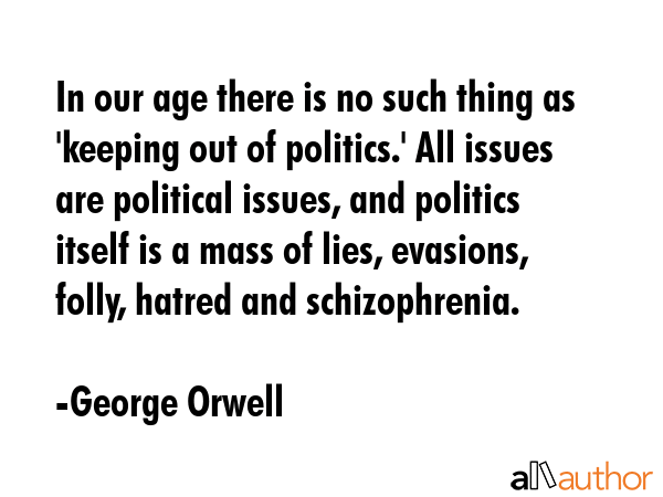 In our age there is no such thing as \