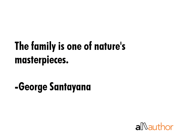 The family is one of nature\