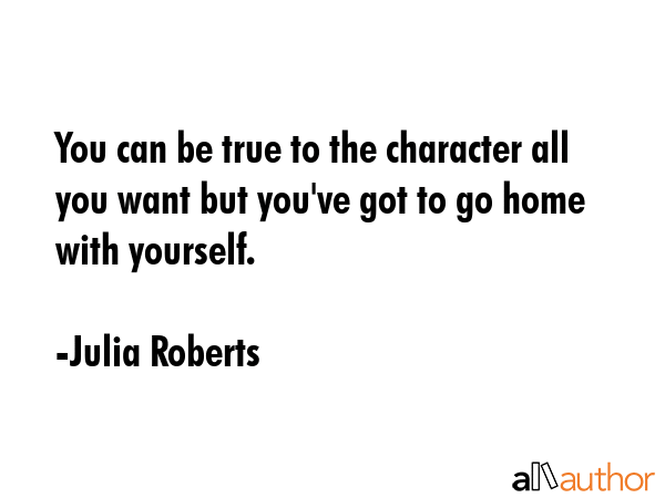 You can be true to the character all you want but you\