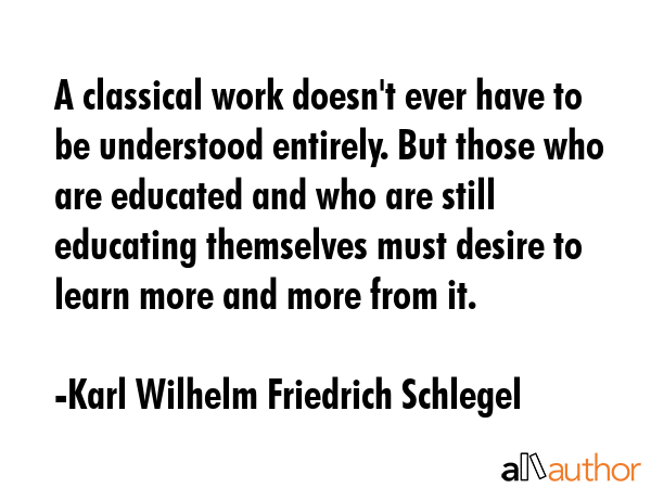 A classical work doesn\