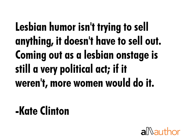 Lesbian humor isn\