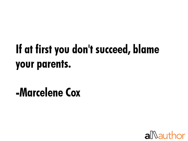 If at first you don\