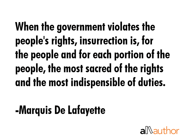When the government violates the people\