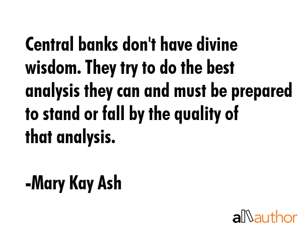 Central banks don\