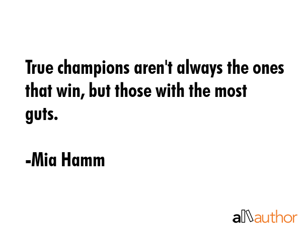 True champions aren\