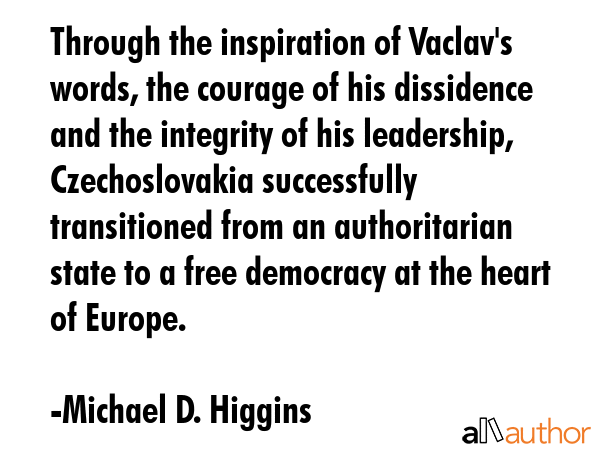 Through the inspiration of Vaclav\