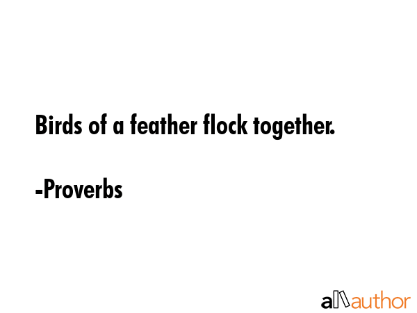 proverbs and sayings about birds