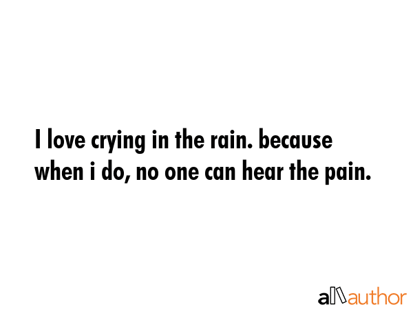 sad rain quotes love