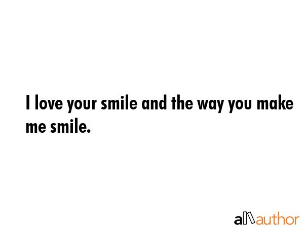 love quotes about her smile