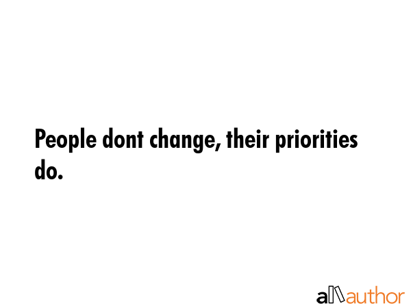 priorities quotes