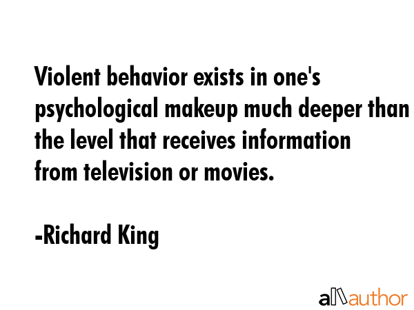 Violent behavior exists in one\