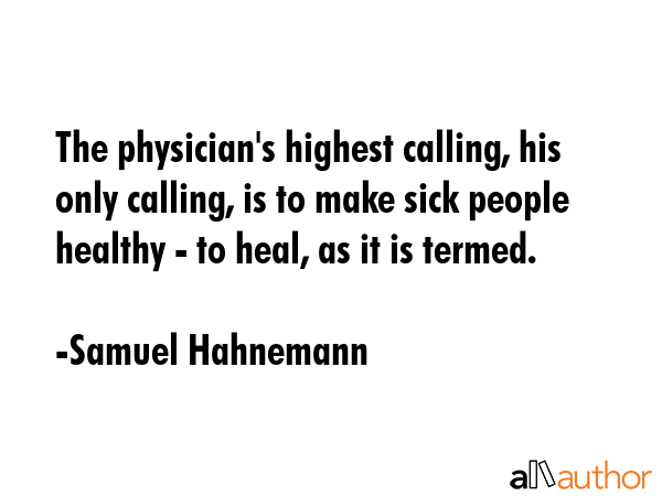 The physician\