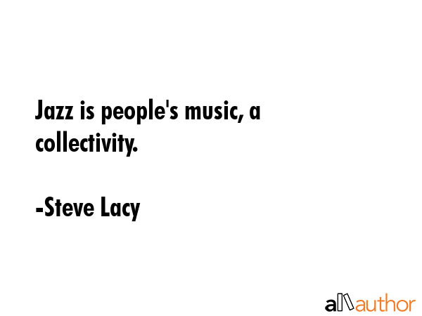 Jazz is people\